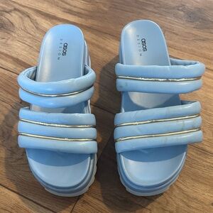 ASOS Blue Slide Sandals